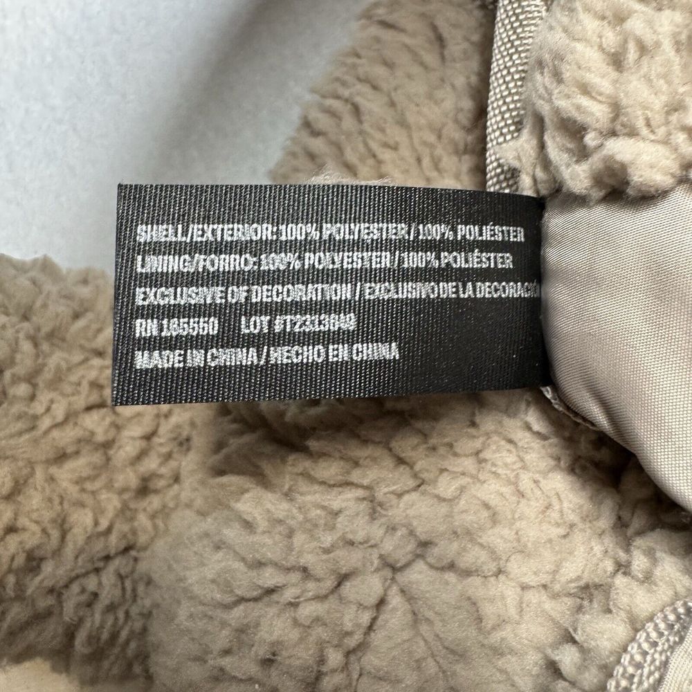 32 Degrees Heat NWT‎ Sherpa Fleece Tote Bag Taupe/Tan Snap Closure - Picture 10 of 12